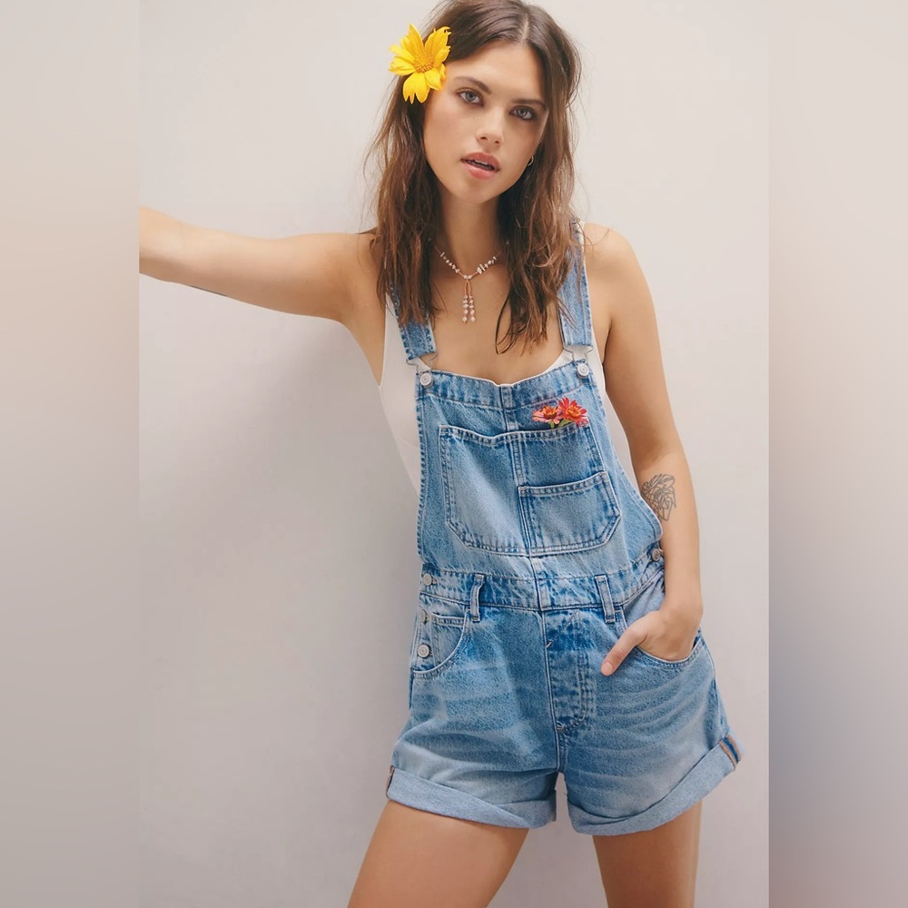 Free People Ziggy Shortalls medium